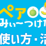 ペアみぃ〜つけた!!の《使い方・活用方法》のページができました♫