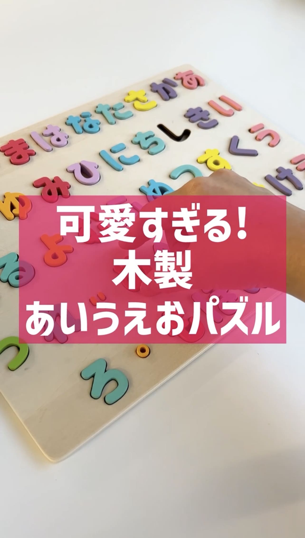 木製あいうえおパズル